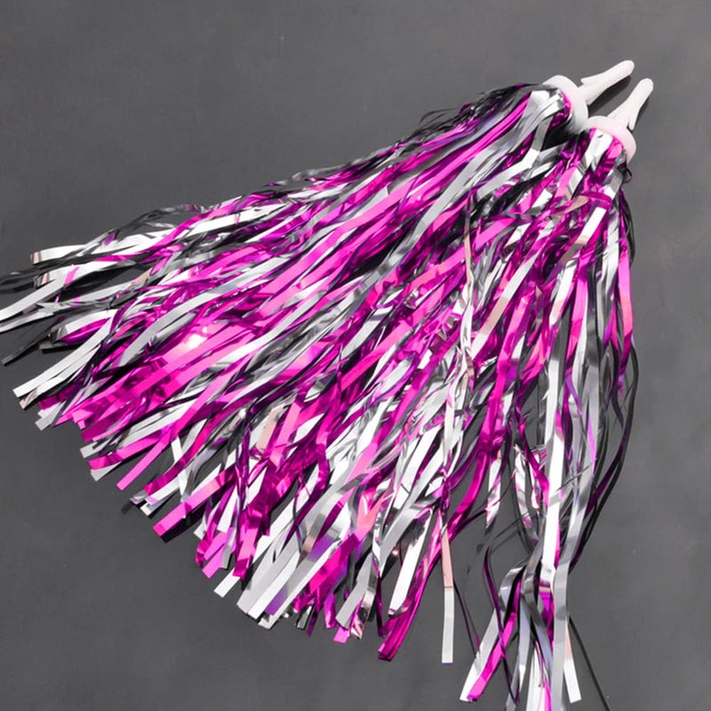 DELIGHTBOX Kids Bicycle Bike Handlebar Scooter Streamers Sparkle Tassel Ribbon for Girls Boys Hot Pink - Image 5